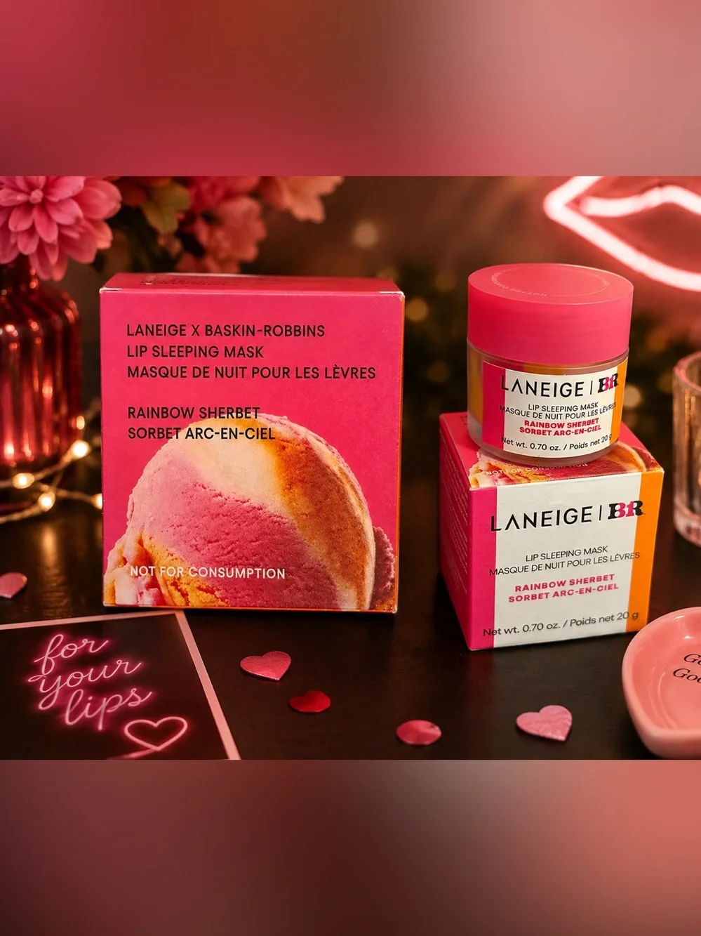 LANEIGE | BR Lip Sleeping Mask  & Surratt Lip + Sondra Robert’s Lip Wrislet